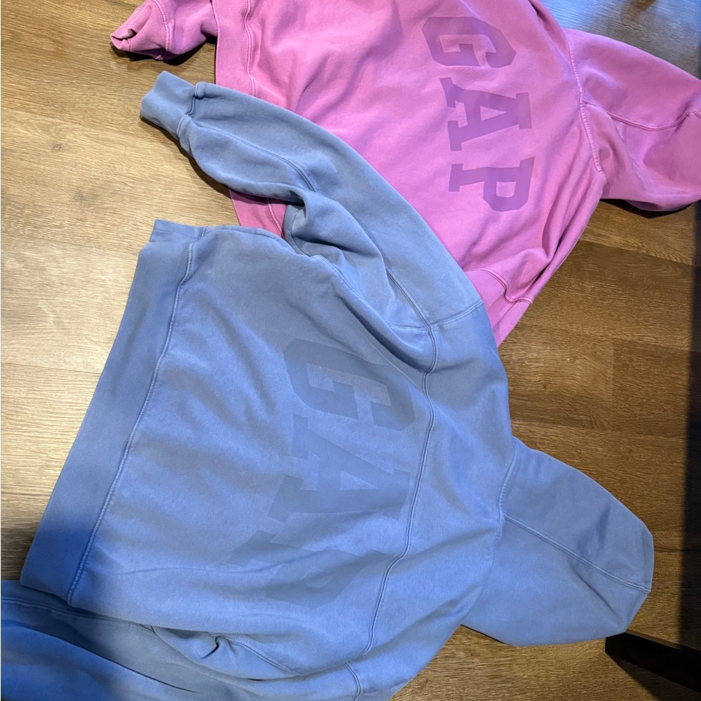 GAP viral Vibrant Pink and Cool Blue Hoodies